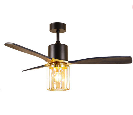 Quạt trần 52 inch với thiết kế dạng lưỡi gỗ rắn hình tròn nhẹ