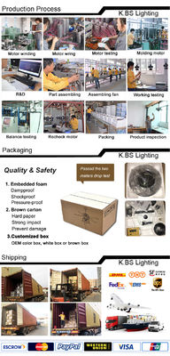 Quạt trần pha lê 4100k trang trí hiện đại với điều khiển ánh sáng từ xa Lưỡi dao vô hình có thể thu vào