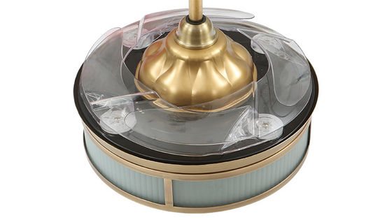Điều khiển từ xa 42 inch 3500K Đèn quạt trần có thể thu vào 220VAc Lưỡi dao vô hình