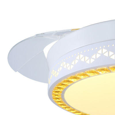 Quạt trần có thể gập lại màu trắng 5250lm 70W trang trí hiện đại có ánh sáng cho gia đình