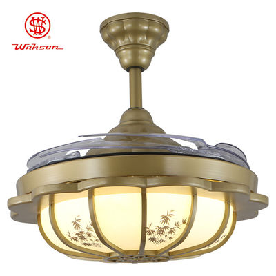CCC Balde trong suốt 3500K Quạt trần vô hình hiện đại / Quạt trần yên tĩnh có ánh sáng