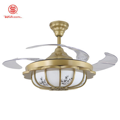 30000 giờ Quạt trần đèn Led không cánh 5250lm với các cánh có thể gập lại
