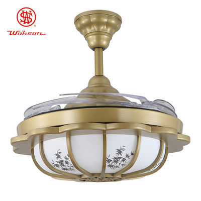 30000 giờ Quạt trần đèn Led không cánh 5250lm với các cánh có thể gập lại