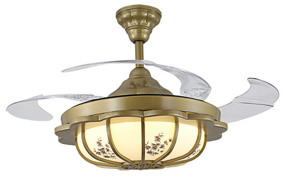30000 giờ Quạt trần đèn Led không cánh 5250lm với các cánh có thể gập lại