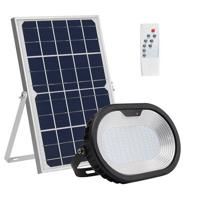 Công viên giải trí Điều khiển từ xa 7000K Ánh sáng an ninh năng lượng mặt trời 100lm / W Ip65 Đèn lũ lụt năng lượng mặt trời