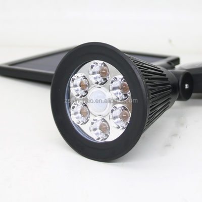 12LEDs 20-600Lumen Cảm biến chuyển động năng lượng mặt trời Tiêu điểm Đèn năng lượng mặt trời hai đầu
