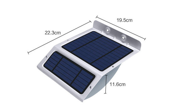 6000-7000K 20 cái LED Cảm biến năng lượng mặt trời Đèn tường để chiếu sáng quảng cáo