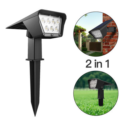 20000 giờ 300lm Đèn LED năng lượng mặt trời ngoài trời Ánh sáng sân vườn 180 độ Góc chùm tia