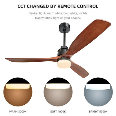 Thời trang có thể điều chỉnh 65W 60 inch 3 cánh Quạt trần Ánh sáng 1500lm