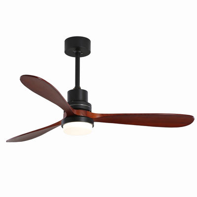 EMC Home Hotel 220v 1320MM Quạt trần gỗ Đèn ba tốc độ Tùy chỉnh
