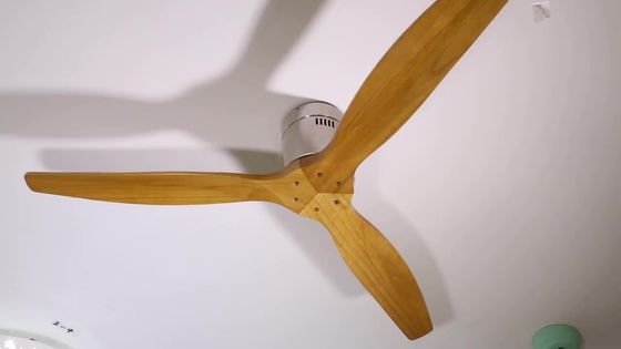 RoHS Gỗ tự nhiên 75w Quạt trần 5 cánh hiện đại Quạt trần 42 inch Điện nhẹ