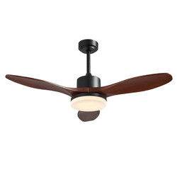 Ván ép Blade Cổ điển Quạt trần điện 20w 52 inch với trang trí ánh sáng cho nhà