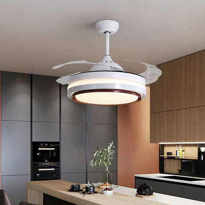 Quạt trần treo tường 5000K 65W 42 inch siêu sáng với ánh sáng có thể thu vào