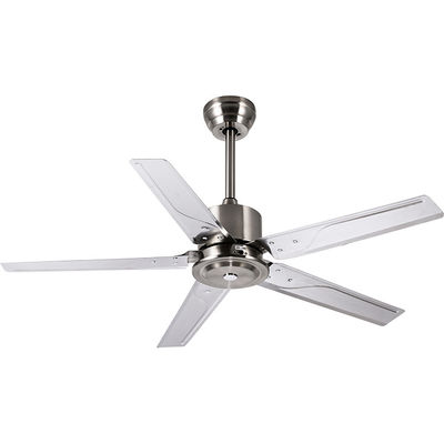 Loft Style 52 inch 110VAC Lưỡi kim loại Quạt trần Bệ Cài đặt thời gian Điều khiển từ xa RF