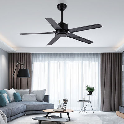 Loft Style 52 inch 110VAC Lưỡi kim loại Quạt trần Bệ Cài đặt thời gian Điều khiển từ xa RF
