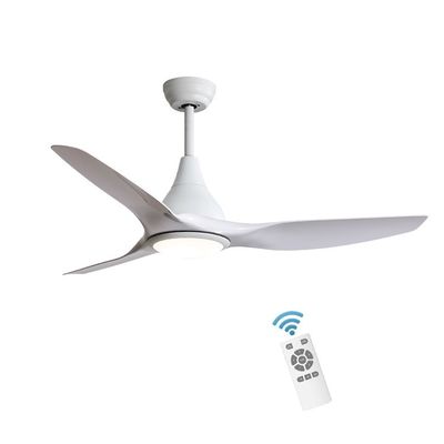 5 tốc độ 3CCT Quạt trần cánh ABS màu trắng cho nhà hàng 1500LM