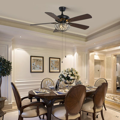 Khách sạn Villa Apartment Craft 4100K Quạt trần 1320mm Quạt trần pha lê có điều khiển từ xa
