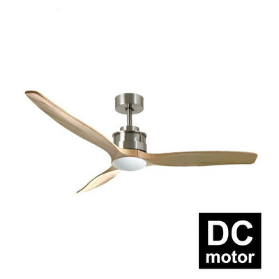 Trang trí phòng khách 40w 52 inch Quạt trần gỗ Đèn 3 cánh Động cơ DC