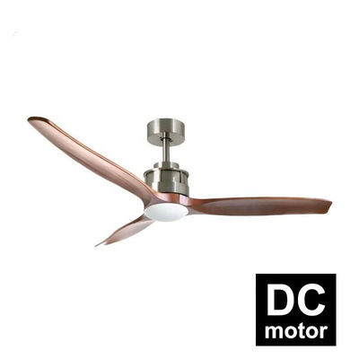 Trang trí phòng khách 40w 52 inch Quạt trần gỗ Đèn 3 cánh Động cơ DC