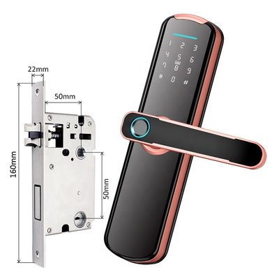 35mm-50mm Chống trộm Khóa điện tử thông minh Tuya Khóa vân tay