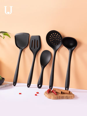 Bộ nấu ăn bằng silicone 7 miếng LFGB Eec / Bộ đồ dùng nhà bếp bằng silicone