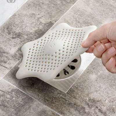 160 * 160 * 12mm Bộ lọc bồn rửa bằng silicone chống tắc nghẽn / Hệ thống thoát sàn bằng silicone