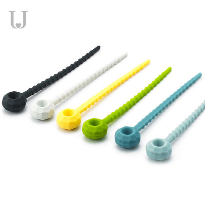 115mm Dây buộc thực phẩm bằng silicone có thể tái sử dụng đàn hồi 27g Thân thiện với môi trường