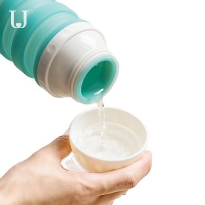 Sản phẩm thú cưng Silicone ngoài trời 570ml Cốc uống nước cho chó có thể gập lại