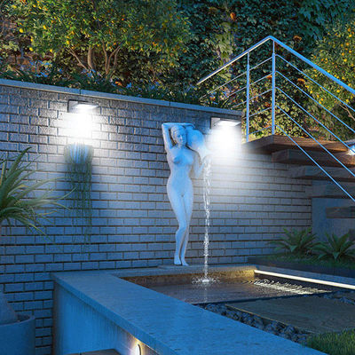 Không thấm nước 200LM 21 cái LED Đèn tường cảm biến năng lượng mặt trời cho sân vườn