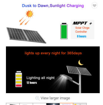 Điều khiển từ xa 200lm Đèn lũ lụt năng lượng mặt trời 6000k Led