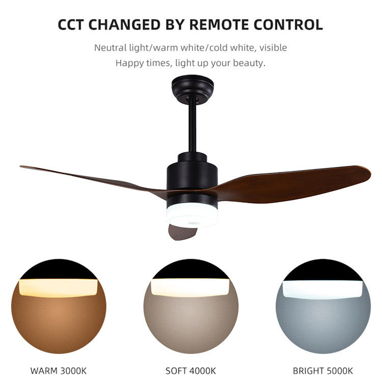 Điều khiển từ xa 3CCT 47Inch Sắt ngoài trời Cánh quạt trần ABS cho văn phòng tại nhà