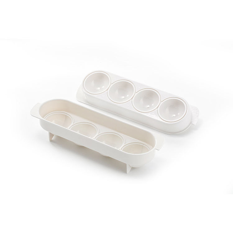 CE EU Sản phẩm đồ dùng nhà bếp bằng silicone 115g Khay đá hình cầu có nắp