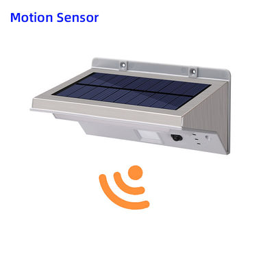 100lm / W 6000K 5V LED Cảm biến năng lượng mặt trời Đèn tường Đèn chiếu sáng ngoài trời Pir được cung cấp năng lượng mặt trời